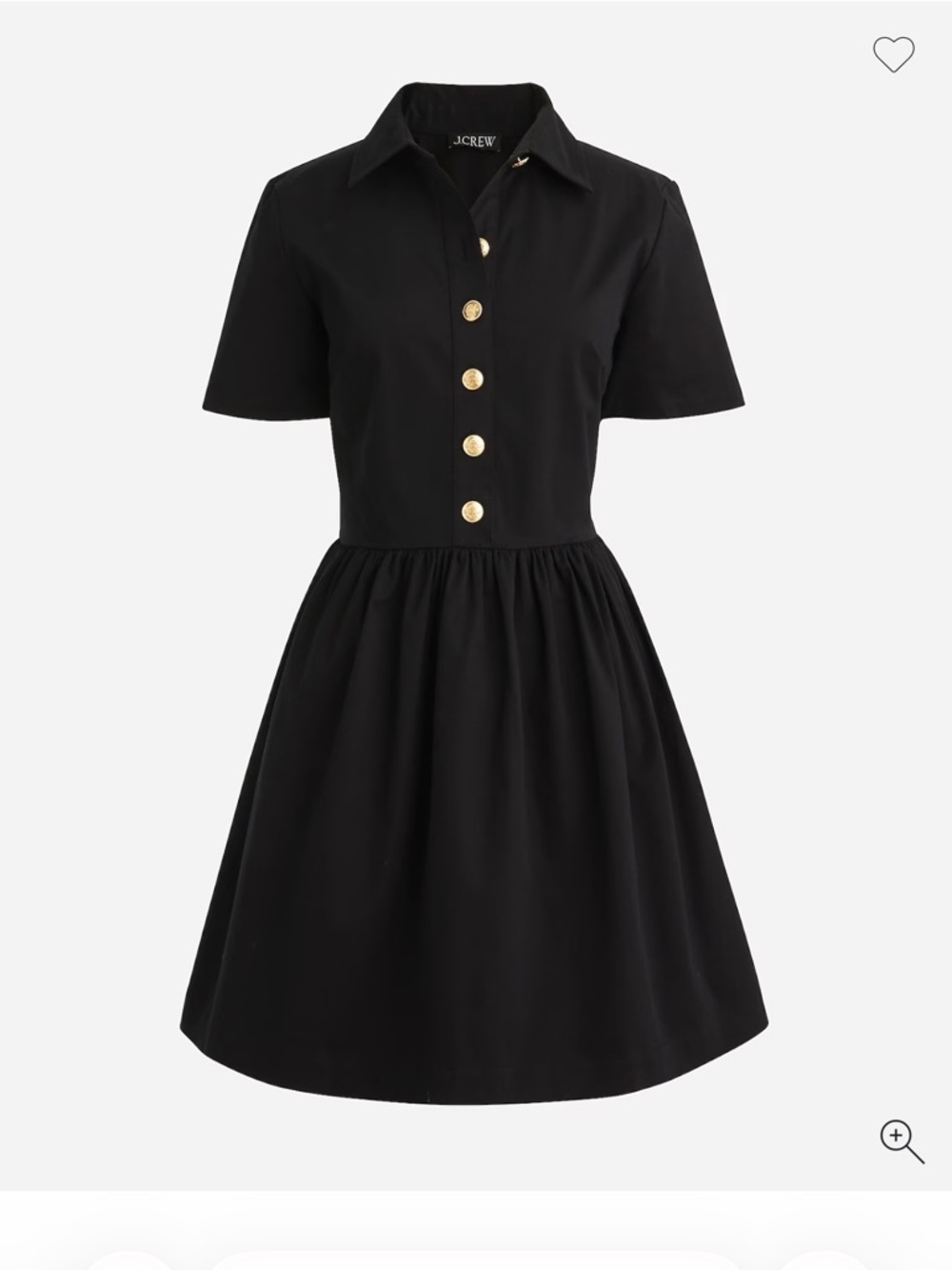 J. Crew A-line shirt-dress in chino